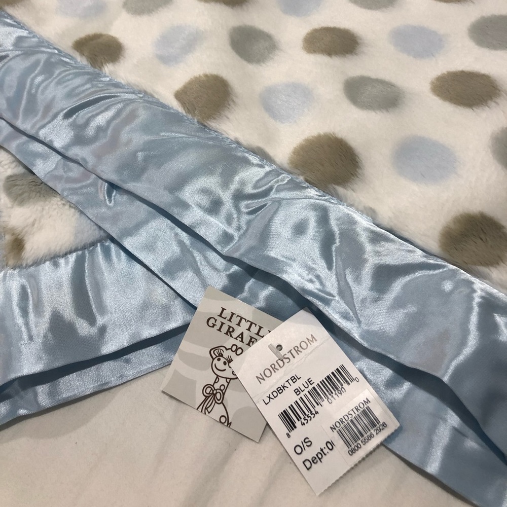 Nordstrom faux fur polka dot blanket